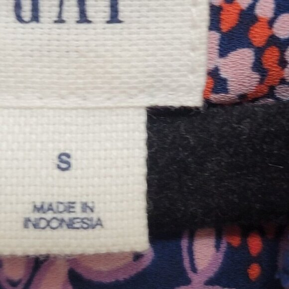 Gap Womens Sleeveless Floral Dress With Button Details & Tie Waist Size S - Picture 8 of 9